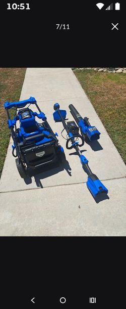 Kolbalt 40v push mower/weed Wacker and 80v blower 360 FIRM No Less package deal all or nothing