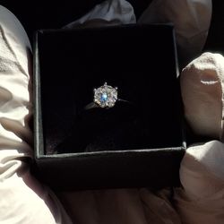 VVS1 Moissanite 1ct  Engagement ring Adjustable GRA Certified!
