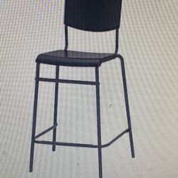 Set Of 2 IKEA STIG Barstools And With Backrest Stackable Seat Height 29”