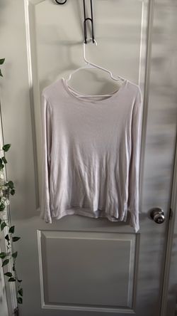 White Long-sleeve Top