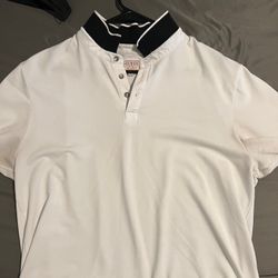 Guess white button up shirt