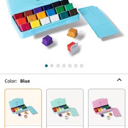 HIMI Gouache Paints Set, 18 Colors, 30ml, 18 US fl oz, Non Toxic Paint for Canvas and Paper, Art Supplies for Professionals, and More (Blue Case