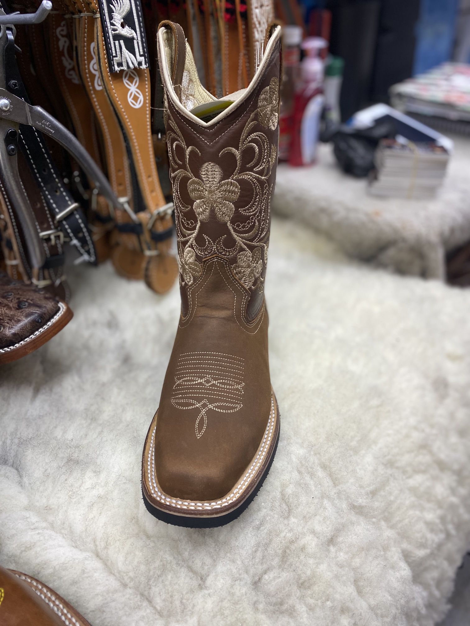 Boots/ Botas, Tan,Sz8