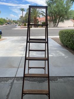 Wooden ladder