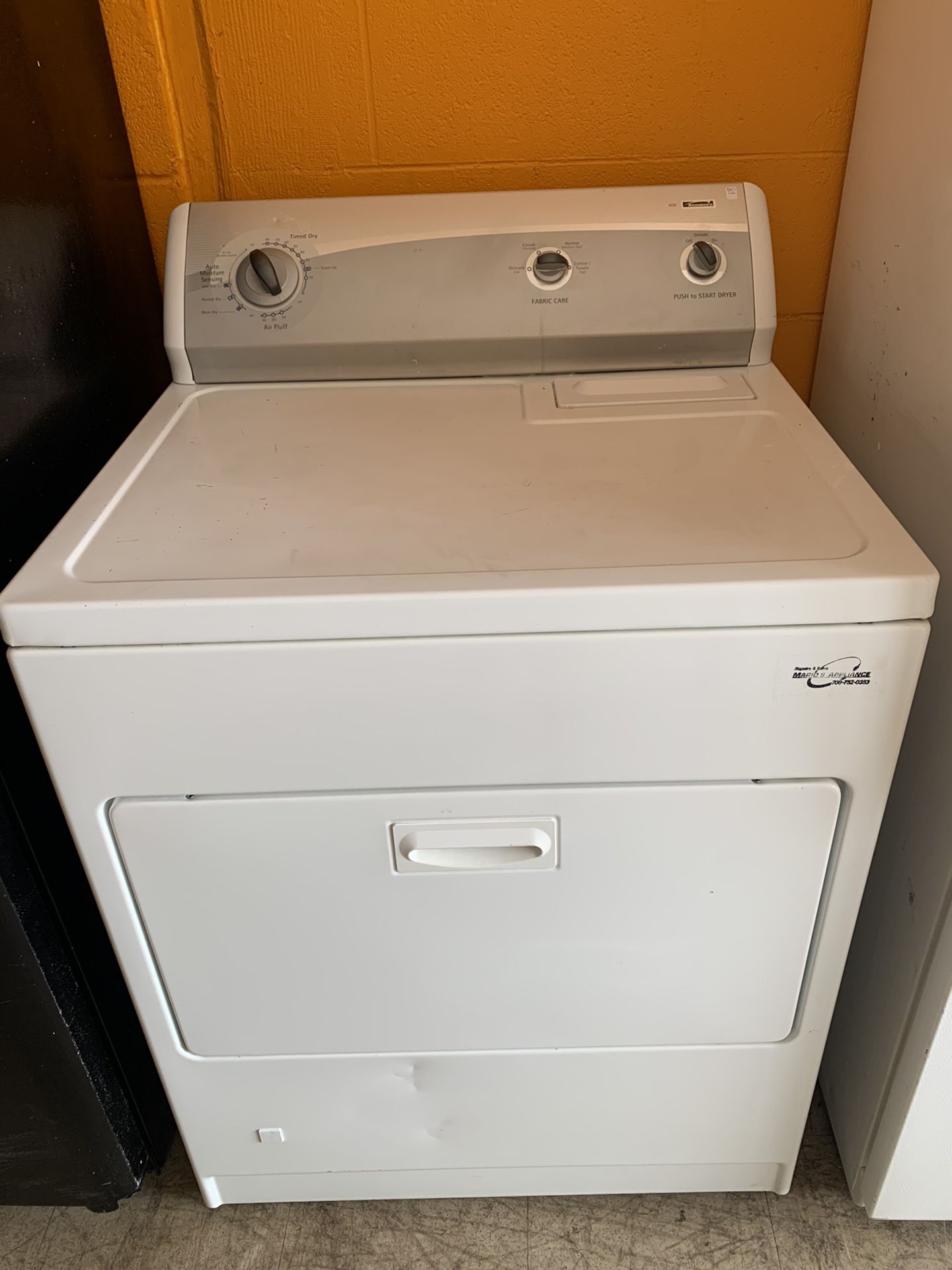 Kenmore Gas Dryer With Warranty