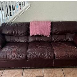Leather Couch 