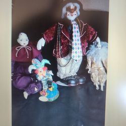 DOLLS from Past And CLOWN DOLLS