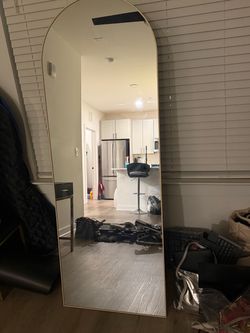 Gold long mirror