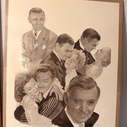 Clark Gable Rhett Butler Gone with the Wind Print Poster Lithograph 