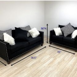 On Sale Now Velvet Sofa & Love Seat