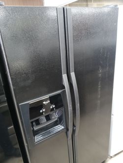 Whirlpool black side by side refrigerator - Free delivery