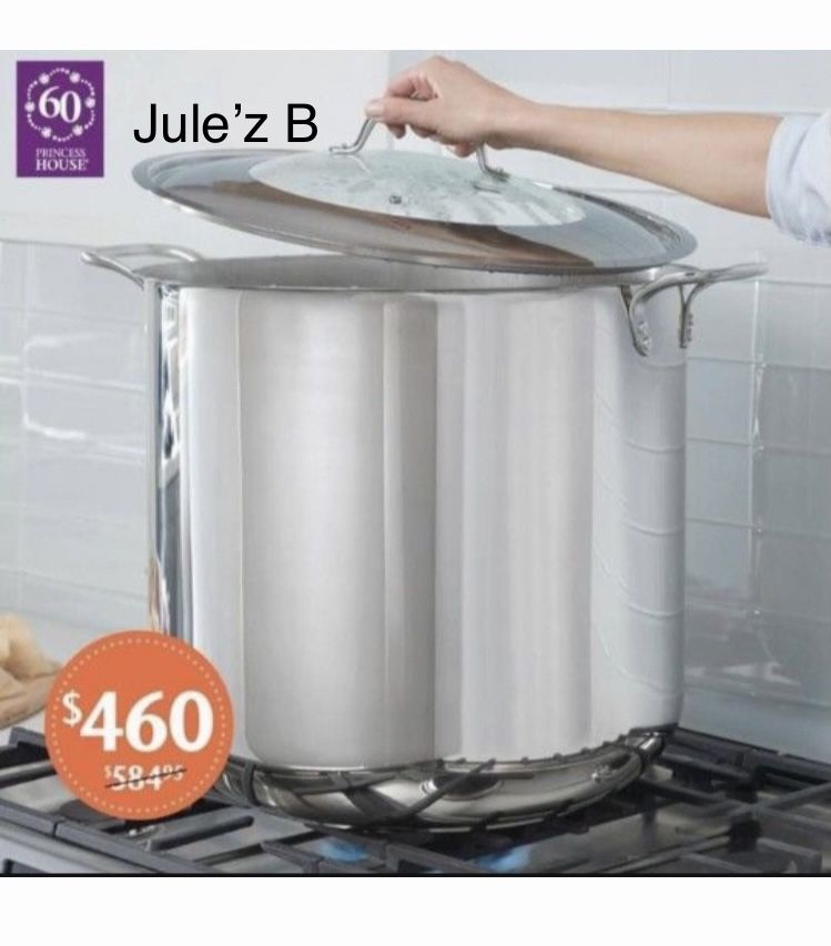 Olla De 60 Qts Con Parrilla Nueva En Su Caja 