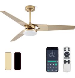 Ceiling Fan with Lights and Remote