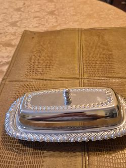 Irvinware silver plated butter dish