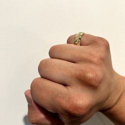 10k Pinky Gold Nugget Ring 3+ Grams 