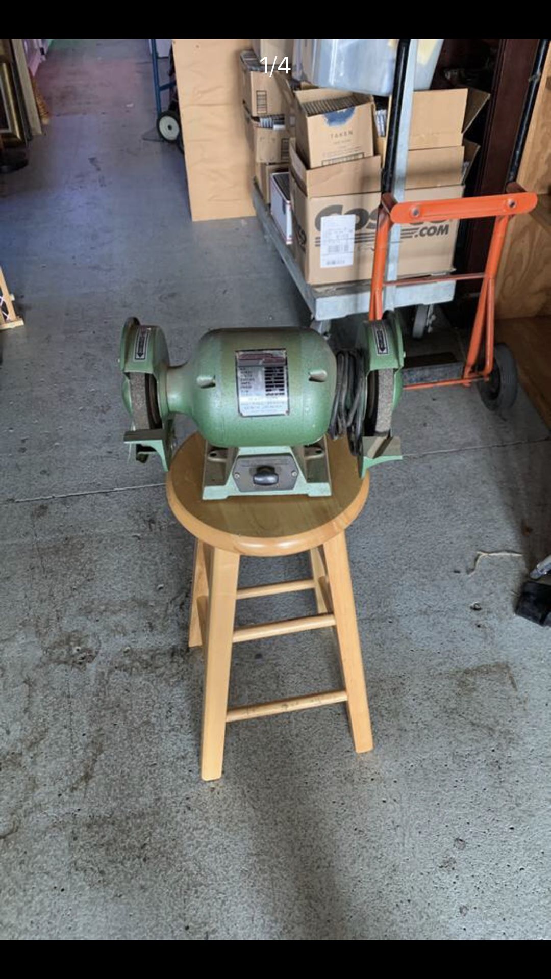 Chicago Electric Heavy Duty All Ball Bearing Bench Grinder