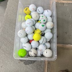 Used 124 Golf Balls Nike Callaway Srixon Pinnacle Assorted Brands