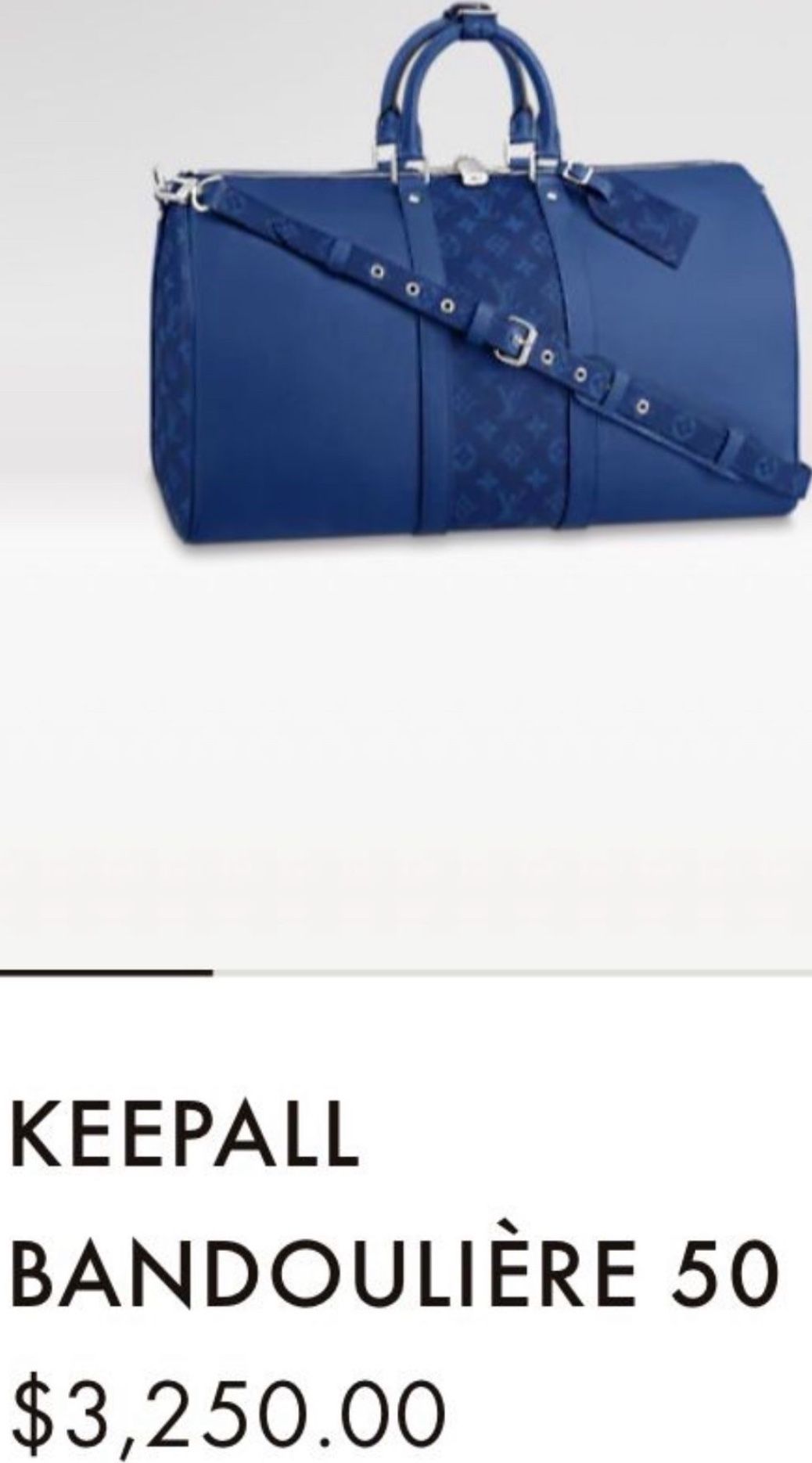 Blue Royal Duffle Bag 