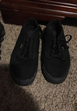 Black vans size 8 women