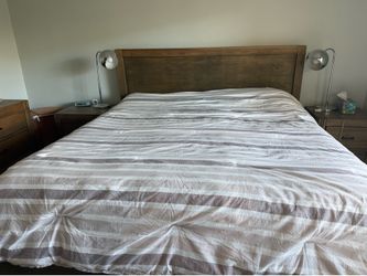 Hardwood walnut bedroom set