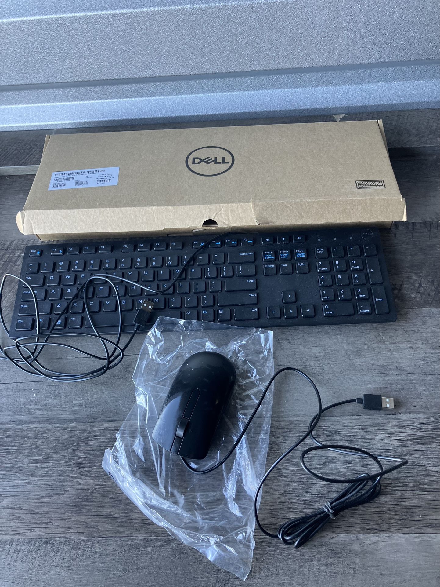 Dell Keyboard And Mouse USB Wired 