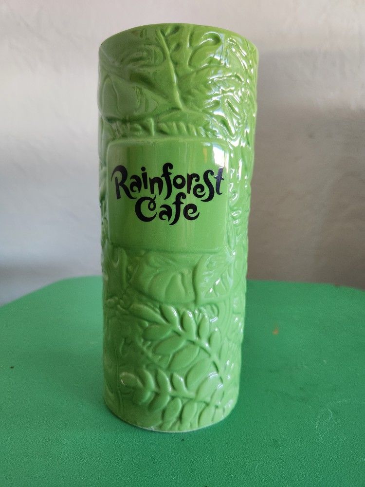 Rainforest Cafe Tall Ceramic Mug/Vase
