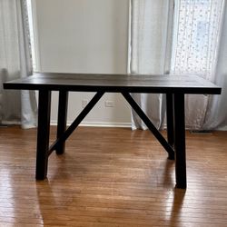 Brown Wood Counter Height Dining Table