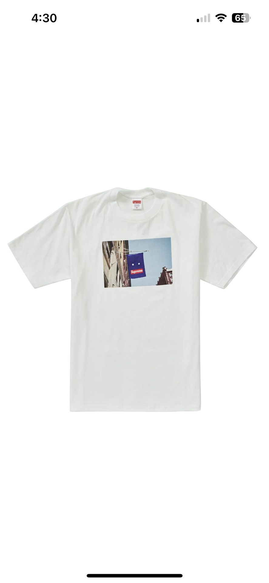 Supreme Banner Tee White Size XL