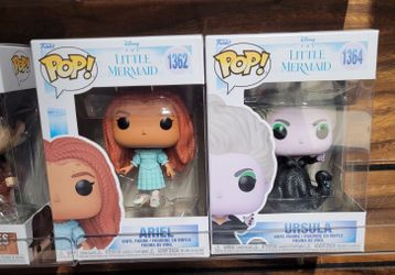 Ariel And Ursula Funko Pops From Disney Little Mermaid