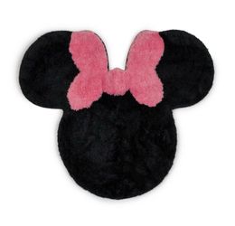 Minnie Shaped Rug Pink/Black NEW