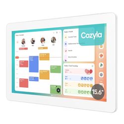 Cozyla Digital Calendar+ 2: 15.6'' Wall Planner Touch Screen Chore Chart Customize Dashboard Smart Electronic Calendar for Family Schedules Meal Plann