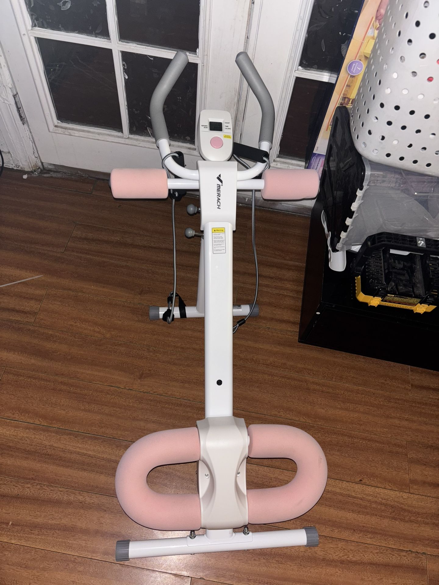 MERACH Ab Machine, Ab Workout Equipment, Adjustable Ab Trainer Machine for Abs Workout at Home Gym, Foldable, Knee Protection, Abdominal Trainer for S