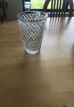 Cut glass vase for sale