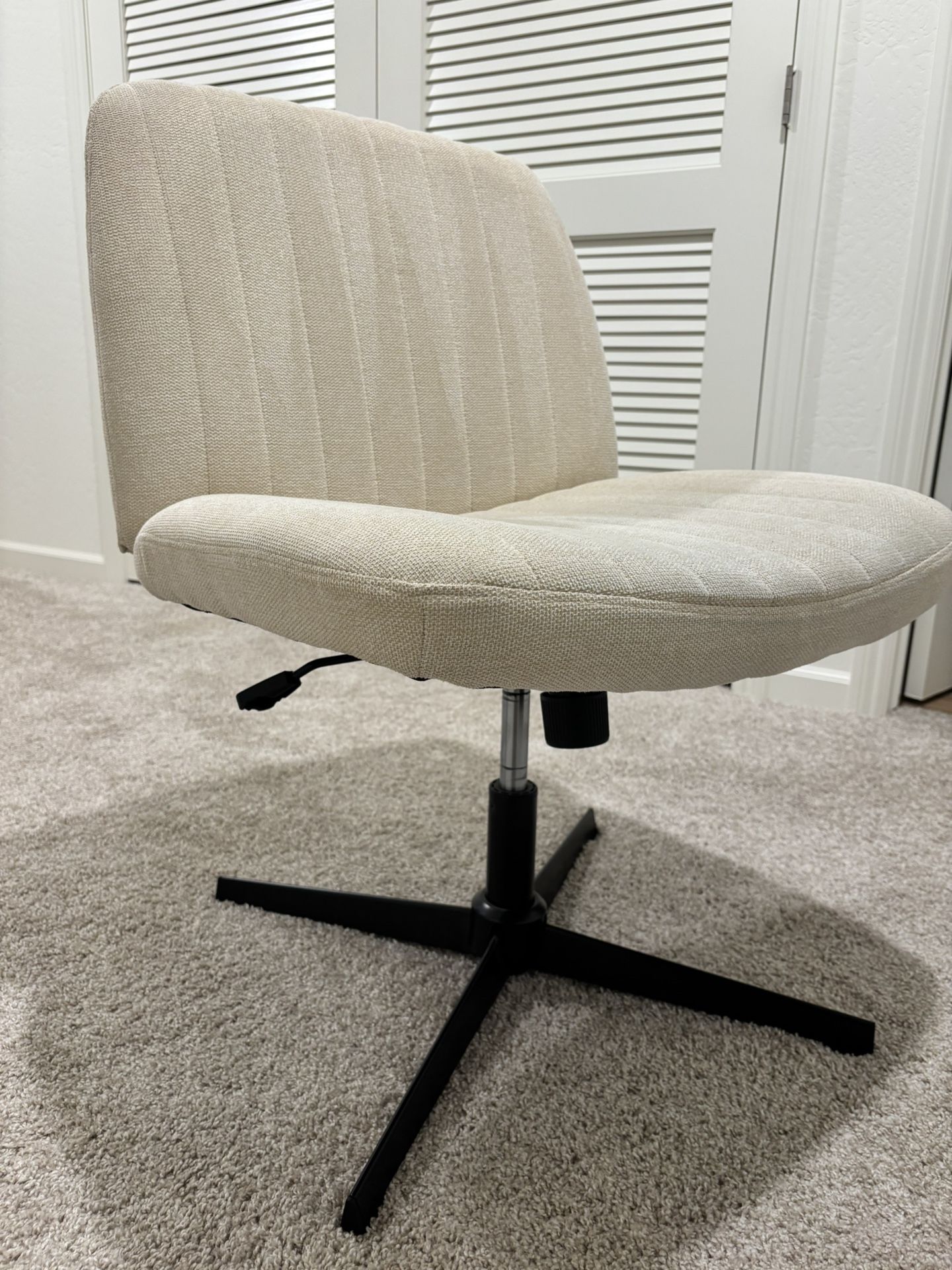 Beige Criss Cross Chair