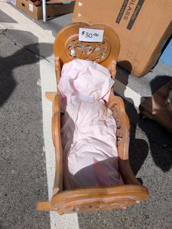 Fancy Baby Doll Cradle