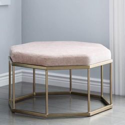 West Elm Soft Pink Ottoman