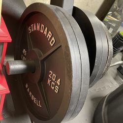 Around 360lbs In Plates And Brand New Squat/Bench Bar