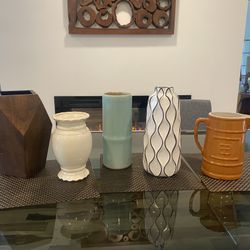 Lot Of Mixed Vases