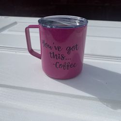 Pink Insulated Coffee Mug
