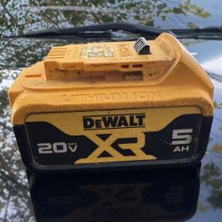 DeWalt 20 Volt 5 AH
