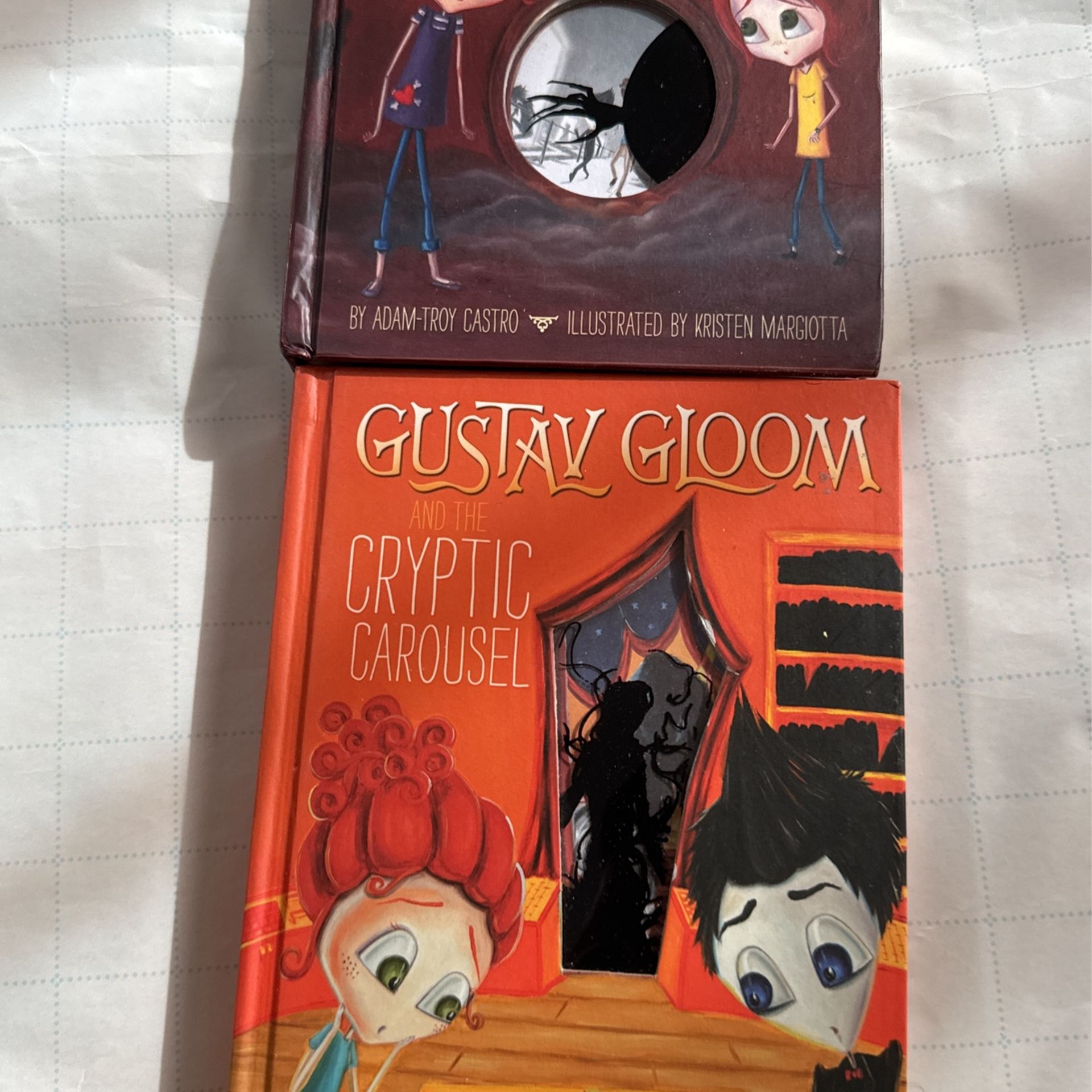 2 hardcover Books Gustav Gloom # 3 & 4