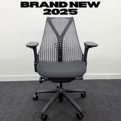 BRAND NEW 2025 HERMAN MILLER SAYL CHAIR, BLACK FABRIC ON BLACK FRAME!