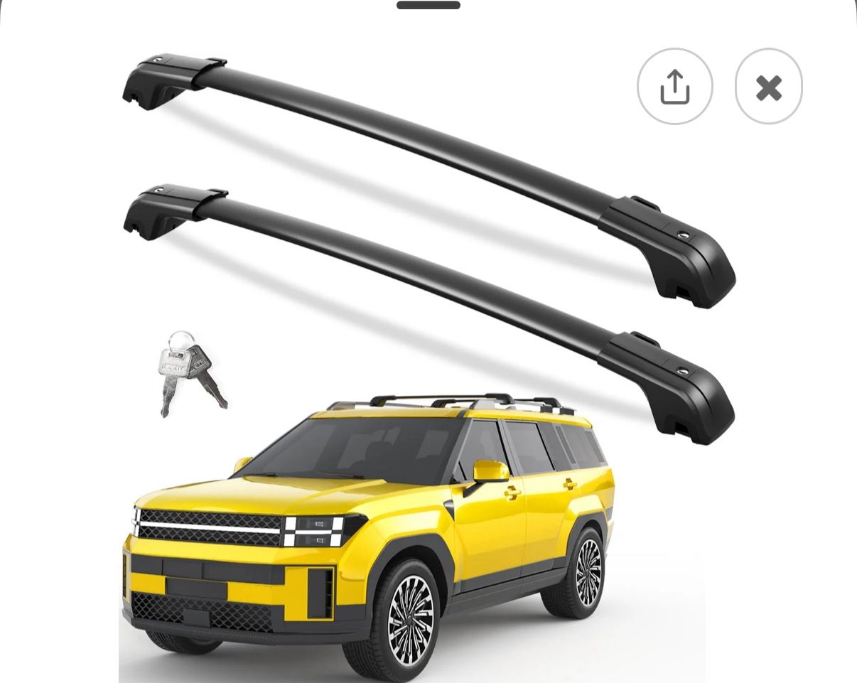 Hyundai Santa Fe Roof Rails Aluminum 