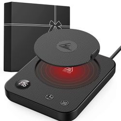 Mug Warmer, 3-Temp Setting Coffee Mug Warmer, Coffee Warmer with 2-12Hrs Auto Shut-Off, Mug Warmer for Desk Anti Scalding Silicone, Coffee Cup Warmer 