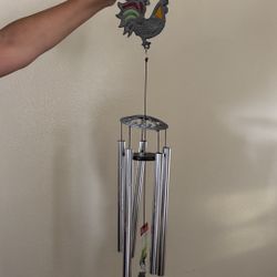 Kara's 36" Rooster Stained Glass Wind Chime $65 OBO