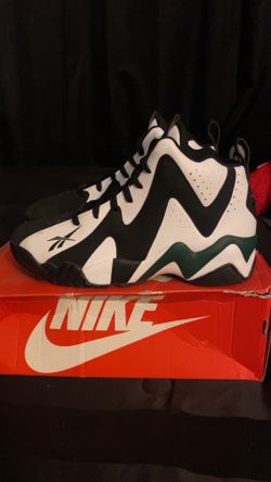 Reebok Kamikaze 2 Sonics Men’s Size 9 Black White Green 