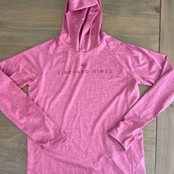 vineyard vines performance Hoodie Kids SMALL Unisex Pink F1
