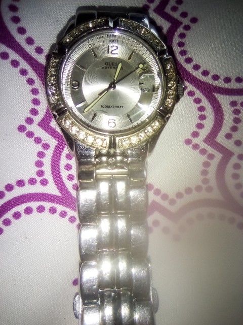 Women's Guess Sterling Silver Watch