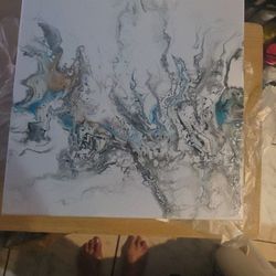 Abstract Acrylic Pour