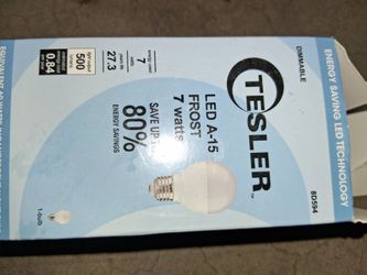 Tesler led A-15.  Dimmable 7 watt